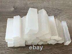2.5 Selenite Sticks, Natural Crystal Selenite Wand Blades, Wholesale Bulk Lot