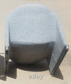 (2) Alky Castelli Giancarlo Piretti Chair Gray Mid Century Modern Vintage