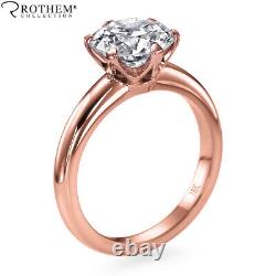 2 CT H I2 Diamond Engagement Ring Solitaire 18K Rose Gold Two 51382009