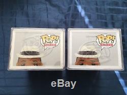 2 Funko Pop, Notorious B. I. G. Metallic, Grail, In Hard Case, Vaulted and Rare