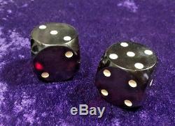 2 Heavy Vintage Large 1.5 Cherry Red Bakelite Dice AUSTRIA 63 Grams EACH +GWP