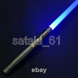 2 Lightsaber RGB Force FX Heavy Duel Color Change Metal Handle Light Saber Gun