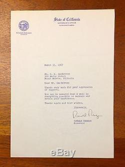 2 Ronald Reagan Letters, Typed Letter Signed, Dutch On His Personal Letterhead