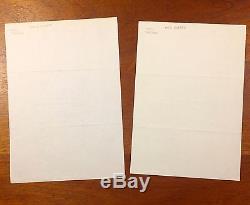 2 Ronald Reagan Letters, Typed Letter Signed, Dutch On His Personal Letterhead