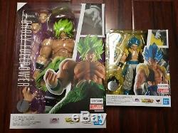 2-SET S. H. Figuarts Super Saiyan Broly + Gogeta Dragon Ball Figure Bandai USA NEW