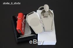 (2) Supreme Accessories Red Logo Zippo Lighter SS18 Coffin Ashtray Keychain FW17