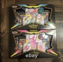 2x Lot Set Pokémon Shining Fates Premium Collection Dragapult Crobat VMAX Box