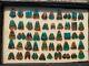 300 Pairsblue Opalized Petrified Wood Pair Earring, Wholesale Cabochons For B2b