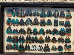 300 PairsBlue Opalized Petrified Wood Pair Earring, Wholesale Cabochons For B2B