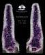 30 True Twin Set Purple Pair Of Amethyst Geodes Clusters Cathedrals 114 Pounds
