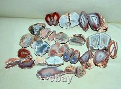 31 PCS LOT Banded Agates from Patagonia Argentina collector pieces Wholesale
