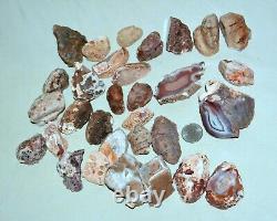 31 PCS LOT Banded Agates from Patagonia Argentina collector pieces Wholesale