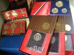 32 Coin! 1971 1978 UNC PROOF SILVER COMPLETE Collection EISENHOWER Dollar Set