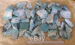 33000ct LARIMAR LARGE ROUGH STONES / SLABS WHOLESALE LOT APPROX 6600 gms Q20