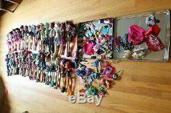 33 Monster High Collectible Dolls & Clothing And Accessories Lot Huge Lot