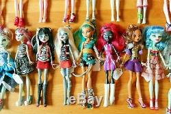 33 Monster High Collectible Dolls & Clothing And Accessories Lot Huge Lot