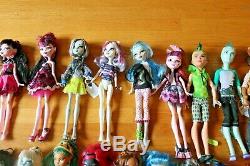 33 Monster High Collectible Dolls & Clothing And Accessories Lot Huge Lot