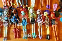 33 Monster High Collectible Dolls & Clothing And Accessories Lot Huge Lot