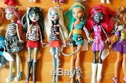 33 Monster High Collectible Dolls & Clothing And Accessories Lot Huge Lot