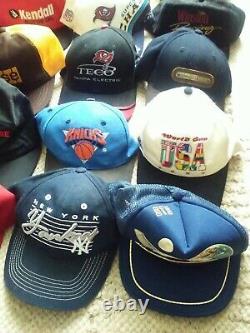 35 + Hat Collection HUGE Lot Ball Caps Resale Wholesale Vintage Modern Sports