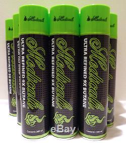 384 Cans Medicali Butane Gas 9X refined. Lighter Refill Wholesale Fuel