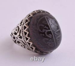 40 Islamic rings collection, Yemen agate, hematite men rings-Wholesale Lot