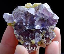 44Pcs Natural wholesale Purple FLUORITE Mineral Specimen/Inner Mongolia China