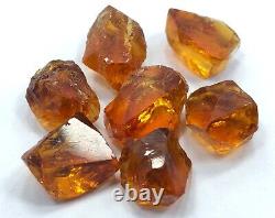 44ct Mandarin Citrine Facet Grade Eye Clean Rough Crystals lot From Africa