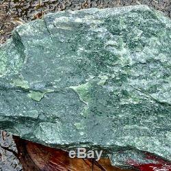 45.4kg AAA Top Rich Green Russian Siberian Nephrite Jade Wholesale Rough