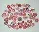 48 Pcs Lot Rhodochrosite Gemmy Hearts From Argentina Bulk Wholesale