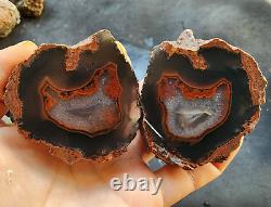 4.15 lbs/1.88 kg 8 Agate Pairs, Agate lb, Wholesale Agate, Bulk Agate, Agate Lot