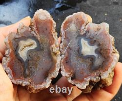 4.15 lbs/1.88 kg 8 Agate Pairs, Agate lb, Wholesale Agate, Bulk Agate, Agate Lot