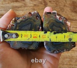 4.15 lbs/1.88 kg 8 Agate Pairs, Agate lb, Wholesale Agate, Bulk Agate, Agate Lot