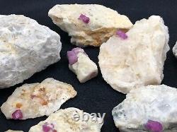 4.5Kg FL. Natural Ruby Crystals Specimen Wholesale lot from Hunza Pakistan