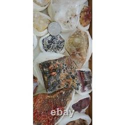 4.5Lb Wholesale minerals Flat Lot of 24 specimens From Morocco Africa #52