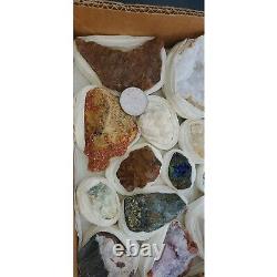 4.5Lb Wholesale minerals Flat Lot of 24 specimens From Morocco Africa #52