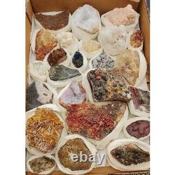 4.5Lb Wholesale minerals Flat Lot of 24 specimens From Morocco Africa #52