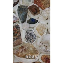 4.5Lb Wholesale minerals Flat Lot of 24 specimens From Morocco Africa #52