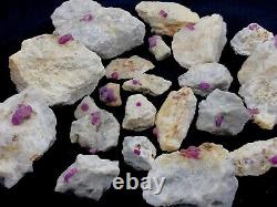 4.5kg Natural Pink Ruby Crystals Specimen Wholesale lot from Hunza Pakistan