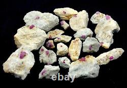 4.5kg Natural Pink Ruby Crystals Specimen Wholesale lot from Hunza Pakistan