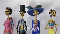 4 CATRINA SET mexican folk art day of the dead catrinas wholesale lot 16