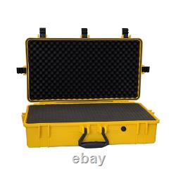 4 Pack XXL Graded Card Storage Box Yellow Weatherproof Case Travel Slab Holder