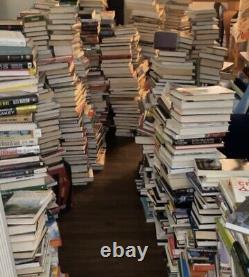 500 Book Wholesale Liquidation Lot To resell or Collect All Genres Novel Prep