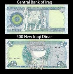 50,000 New Iraqi Dinar Iraq 100 x 500 Dinar Notes Unc Lot Full Bundle Wholesale