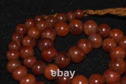 50 Ancient Large Banded Carnelian Round Stone Beads in very Good Condition