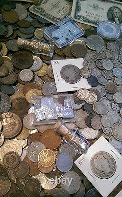 50 Coins From Estate Collection Roman, World, Old Early US 1800s GOLD SILVER