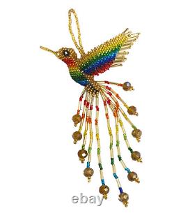 50 Piece Beaded Hummingbird, Hand Made In Mexico, 5, Wholesale