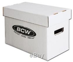 50 Short Comic Storage Boxes NEW Brilliant White 150 Comic Book Storage BCW Box
