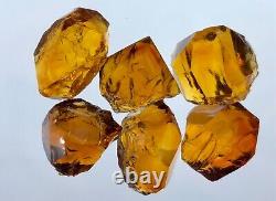 50ct Citrine Facet Grade Eye Clean Faceting Rough Crystals Lot From Africa
