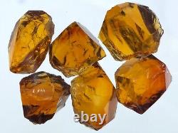 50ct Citrine Facet Grade Eye Clean Faceting Rough Crystals Lot From Africa